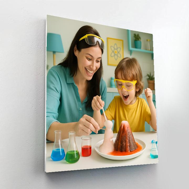 Mother And Child Science Project Paint by numbers art