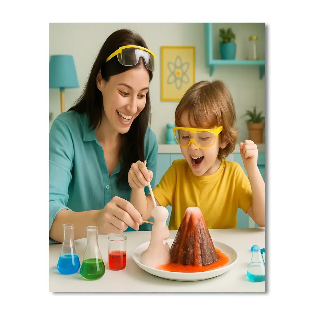 Mother And Child Science Project Paint by numbers art