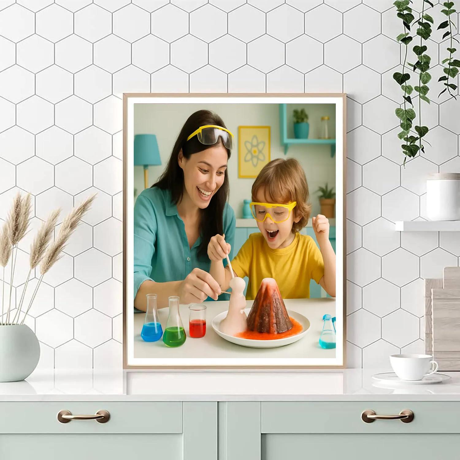 Mother And Child Science Project Paint by numbers art