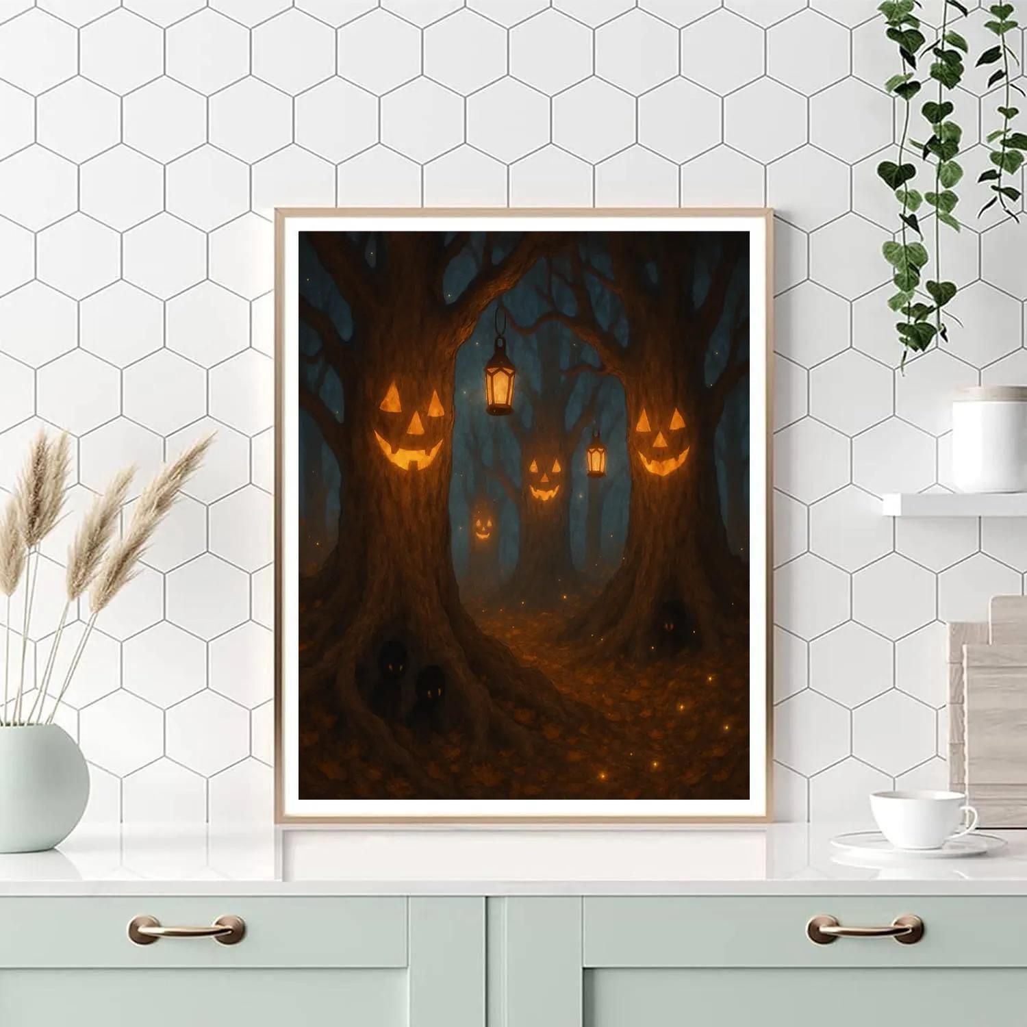The Watchful Lantern Grove Number painting