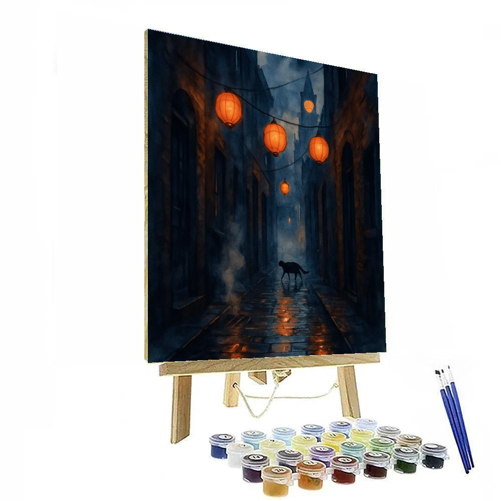 The Alley Of Paper Lanterns Painting by numbers kit