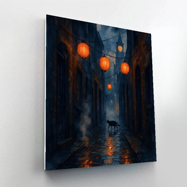The Alley Of Paper Lanterns Painting by numbers kit