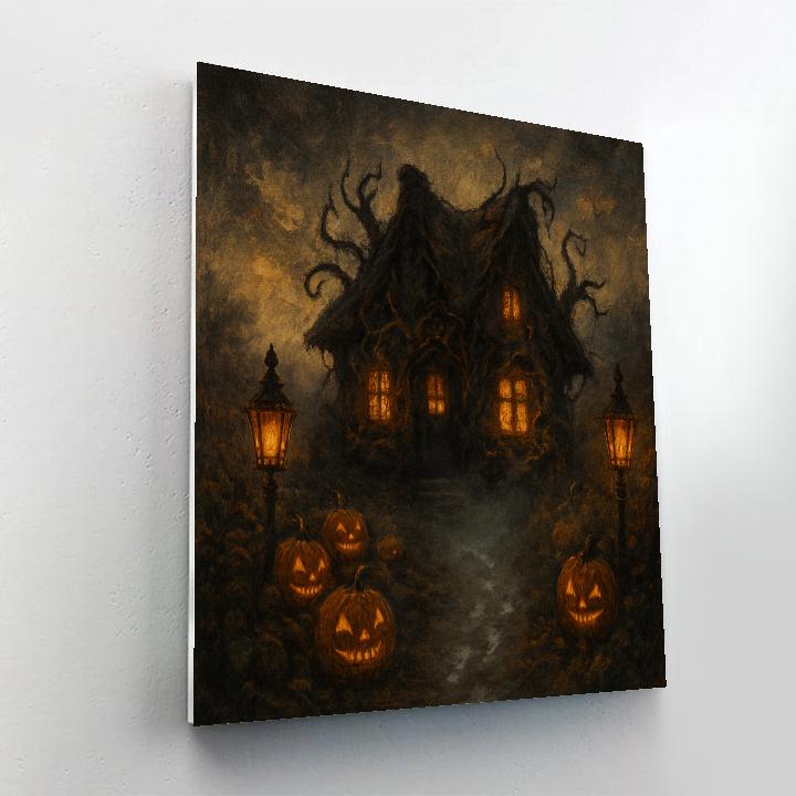 The Hollowhouse At Dusk painting number kit