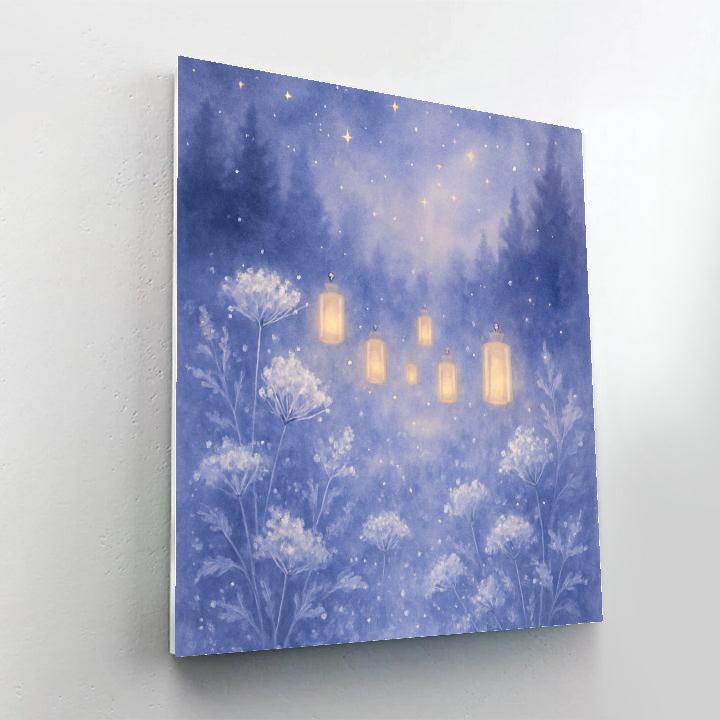 Nocturne Of The Lantern Garden paint by number