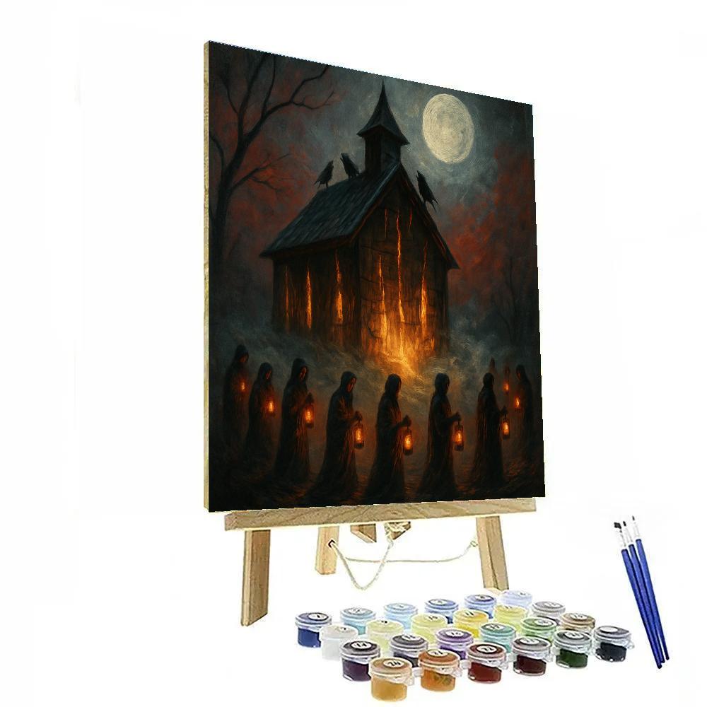 The Windowless Church Of Echoed Light Paint by numbers kits