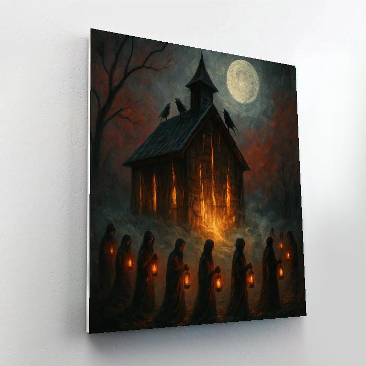 The Windowless Church Of Echoed Light Paint by numbers kits