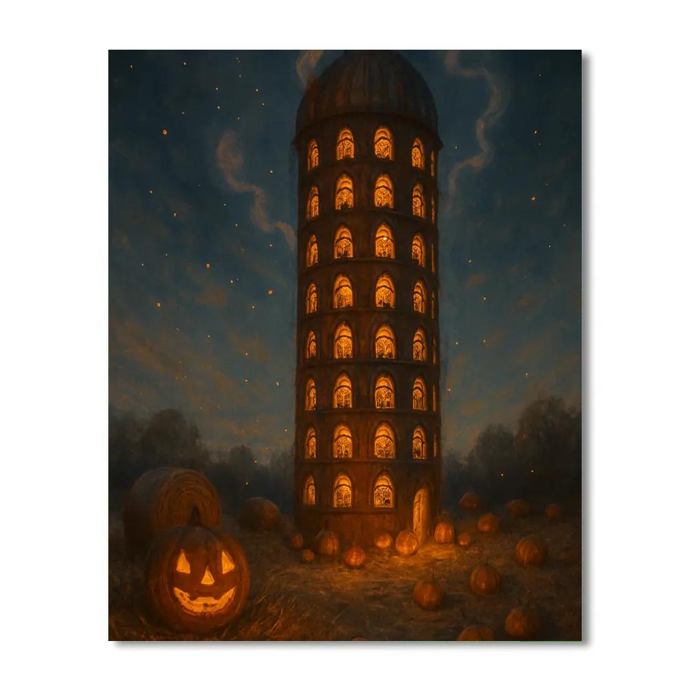 The Silo Of Many Lanterns DIY paint by numbers