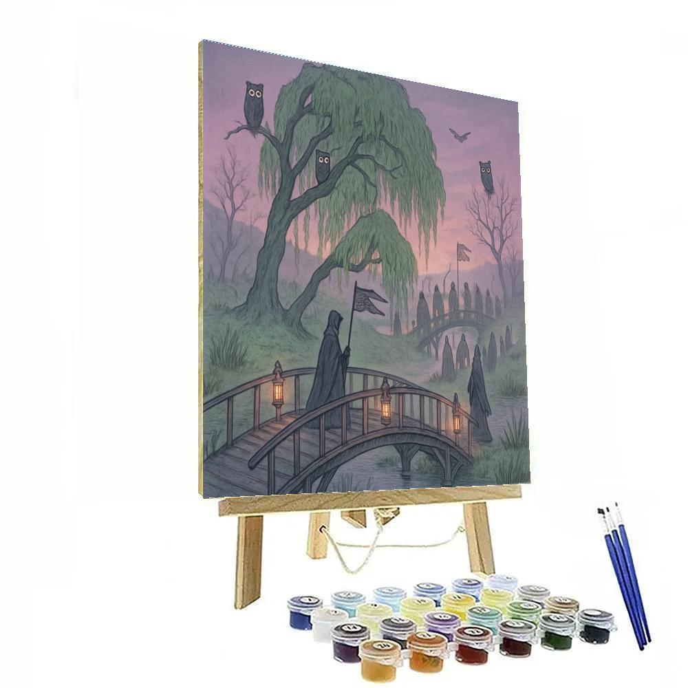 The Lantern Crossing Of Silent Bridges Painting by numbers kit