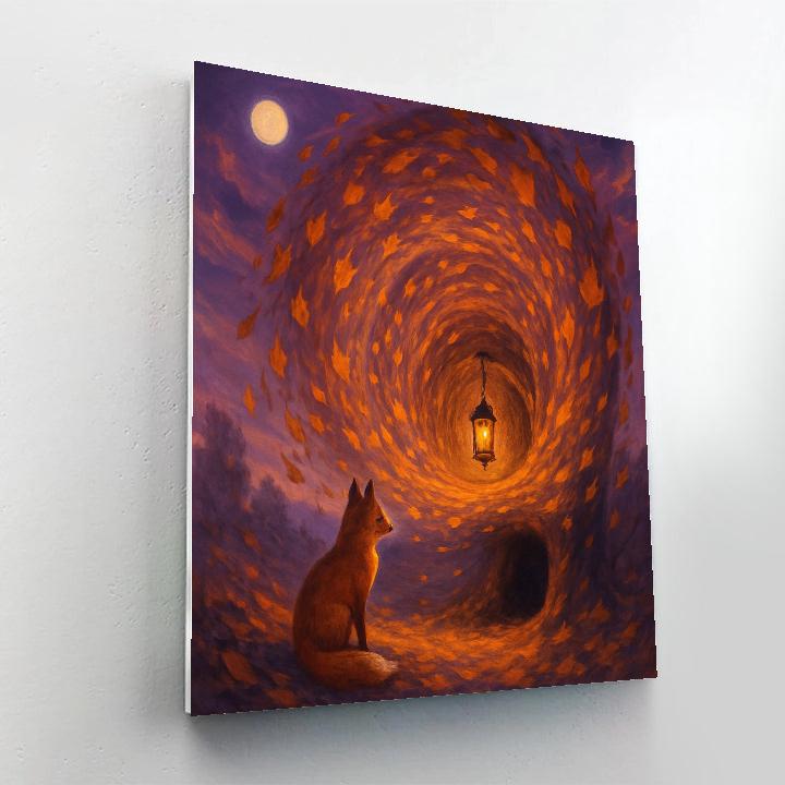 The Spiral Of Falling Leaves Paint by numbers kits