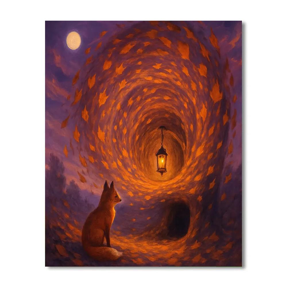 The Spiral Of Falling Leaves Paint by numbers kits