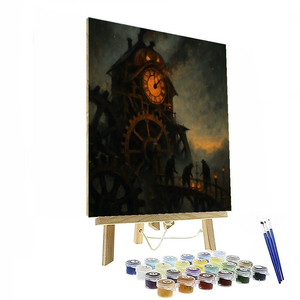 The Clockwork Pumpkin Mill DIY paint by numbers