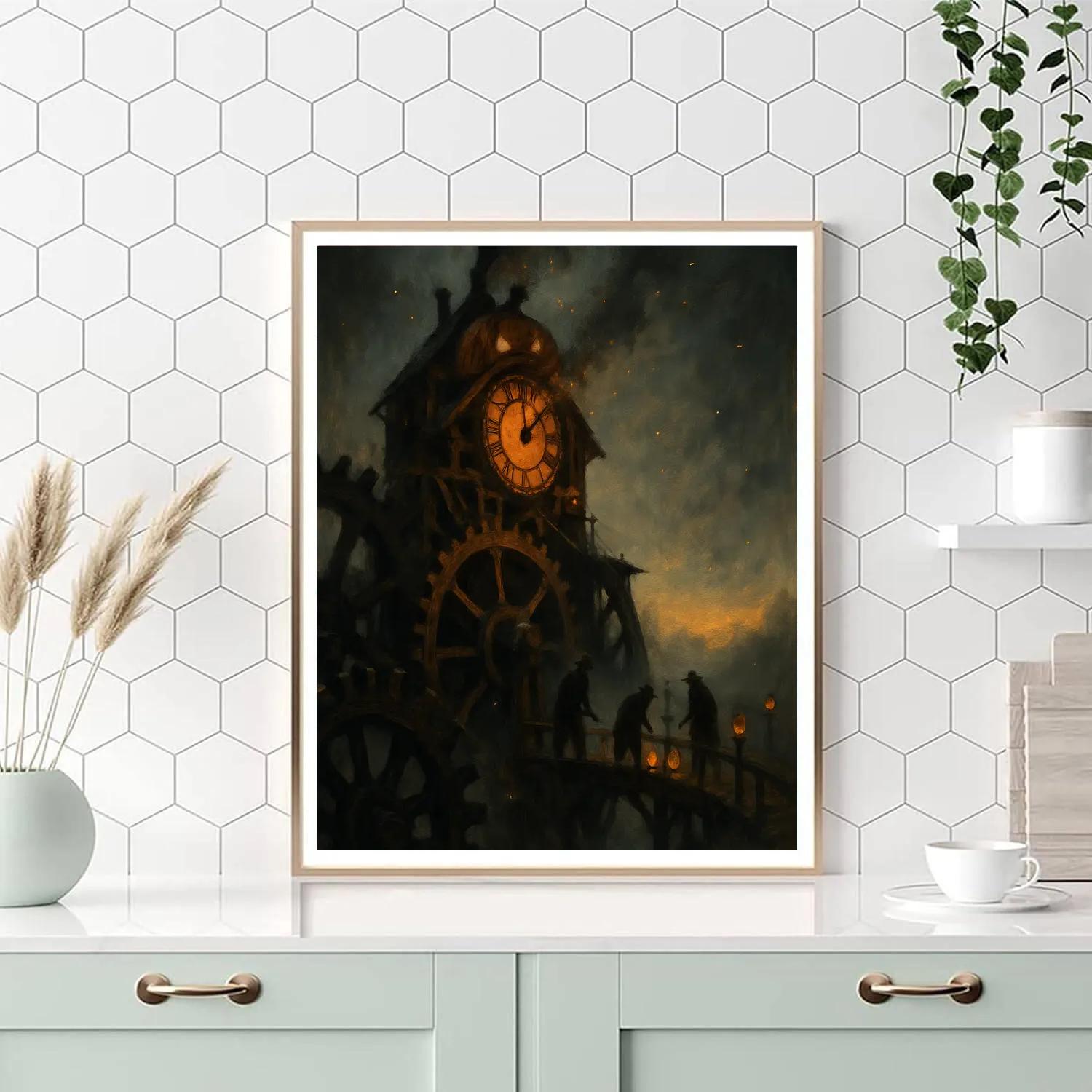 The Clockwork Pumpkin Mill DIY paint by numbers