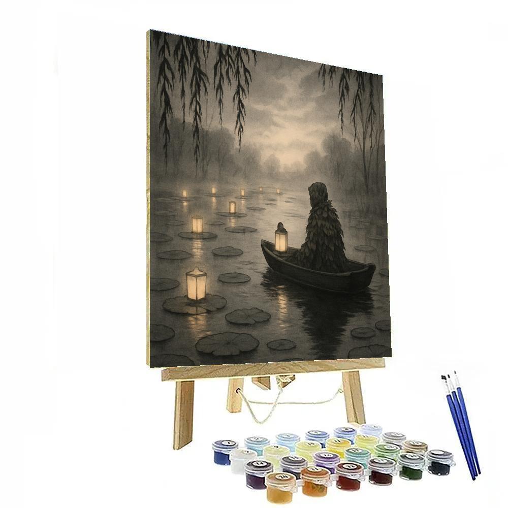 The Marsh Of Quiet Lanterns paint by number