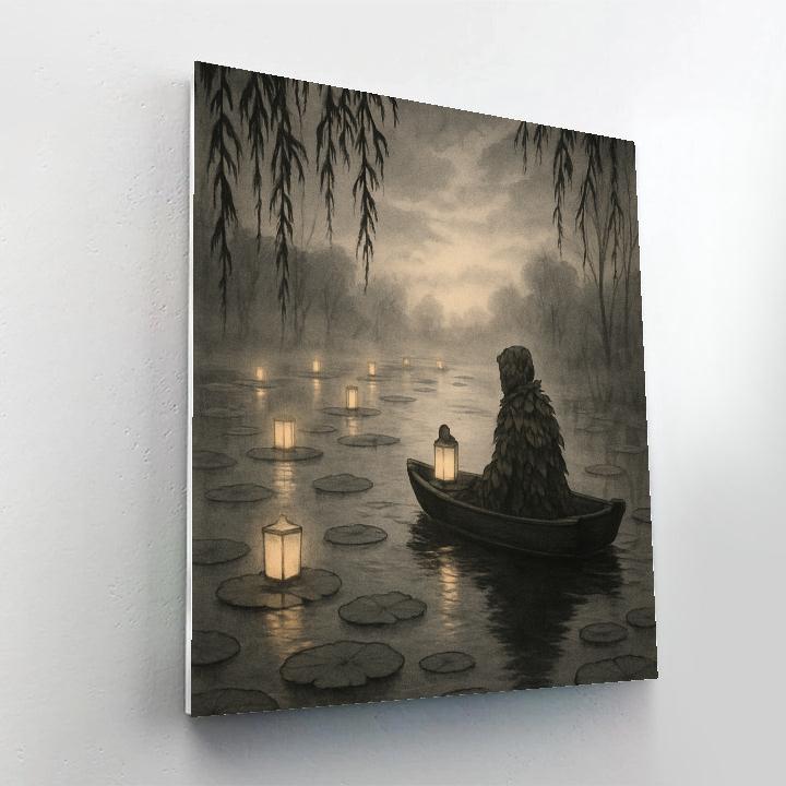 The Marsh Of Quiet Lanterns paint by number