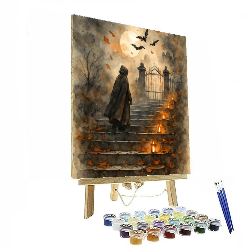 The Lantern Steps Of Winters Eve DIY paint by numbers