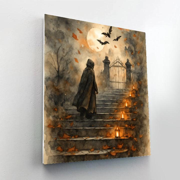 The Lantern Steps Of Winters Eve DIY paint by numbers