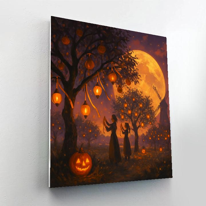 The Orchard Of Whispered Wishes Number painting