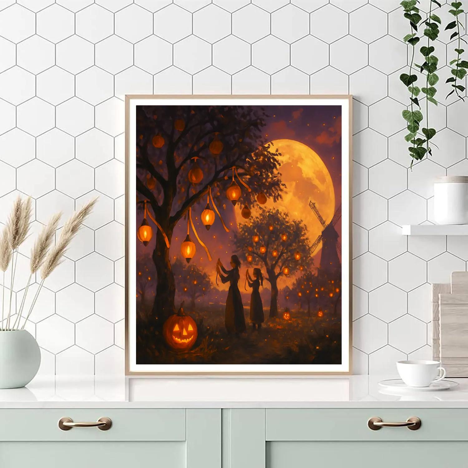 The Orchard Of Whispered Wishes Number painting