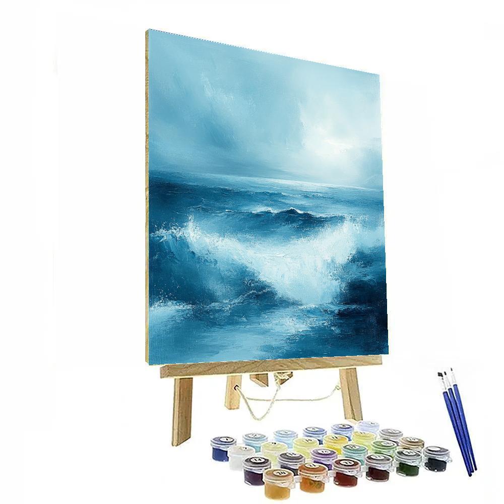 Claude Monet Inspired Stormy Seascape Painting by numbers kit