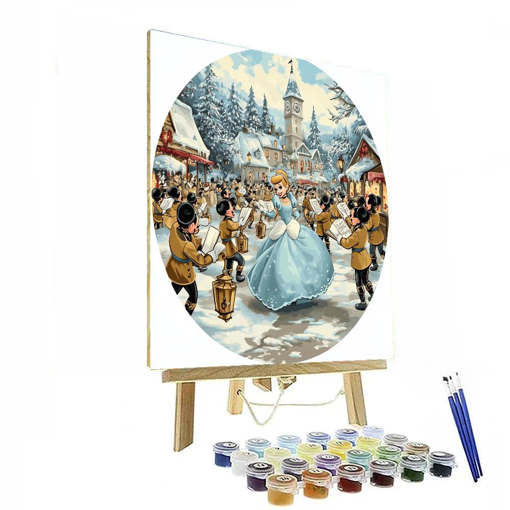 Toy Soldiers Caroling Around Cinderella paint by number