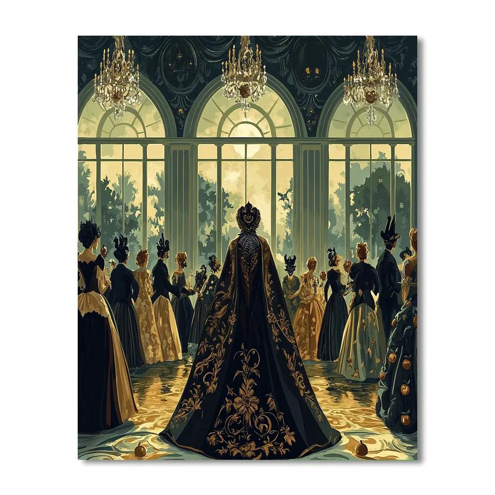 Villains Midnight Masquerade Ball paint by numbers