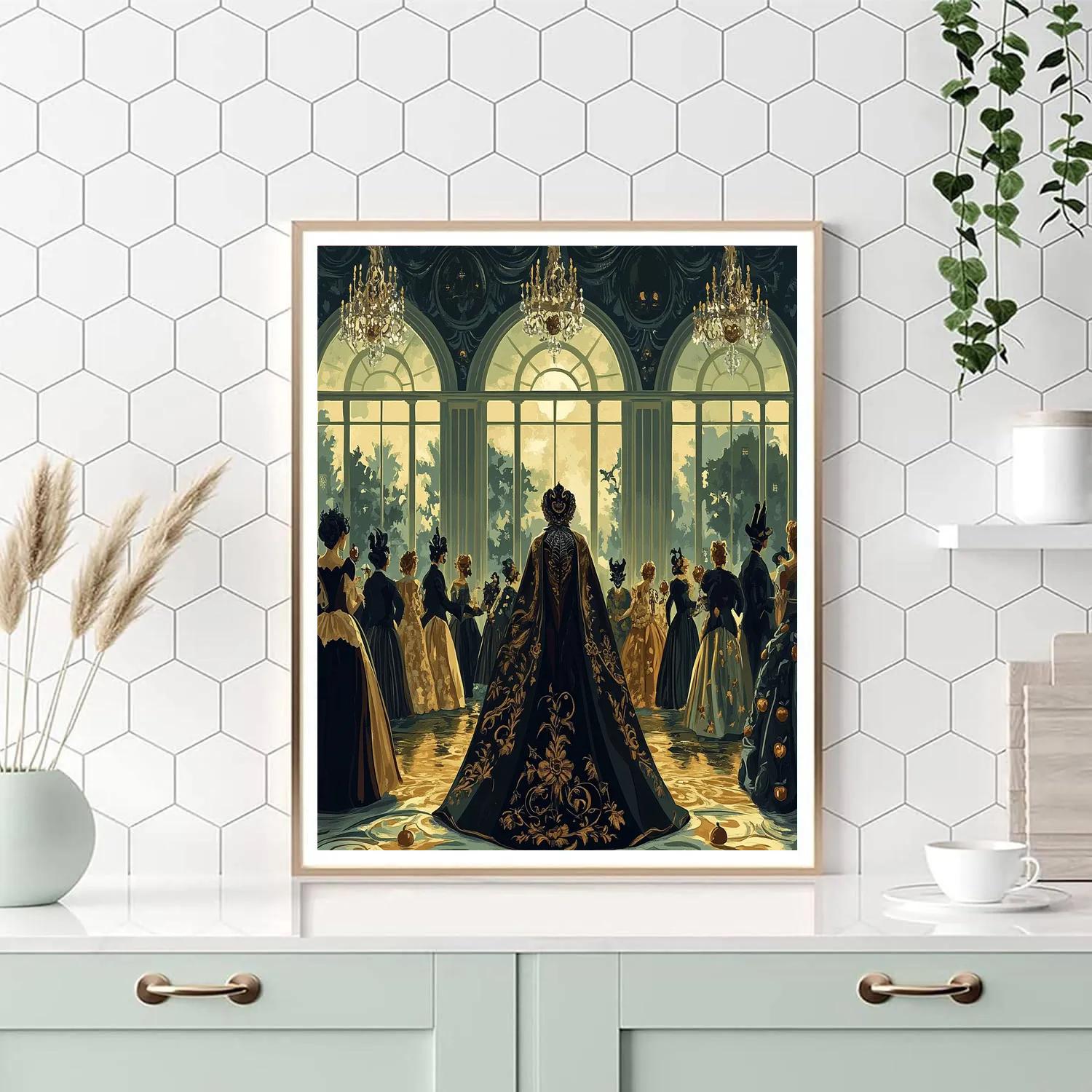 Villains Midnight Masquerade Ball paint by numbers