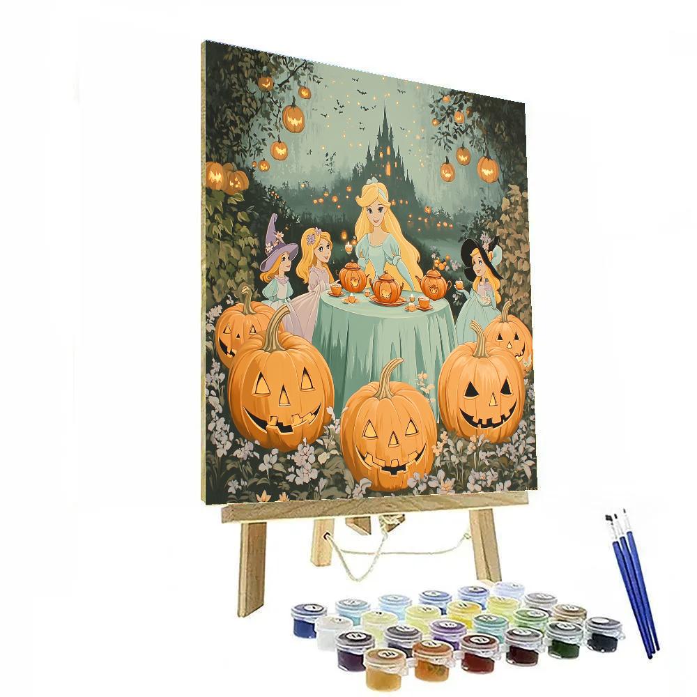 Sleeping Beauty Pumpkin Garden Tea DIY paint by numbers