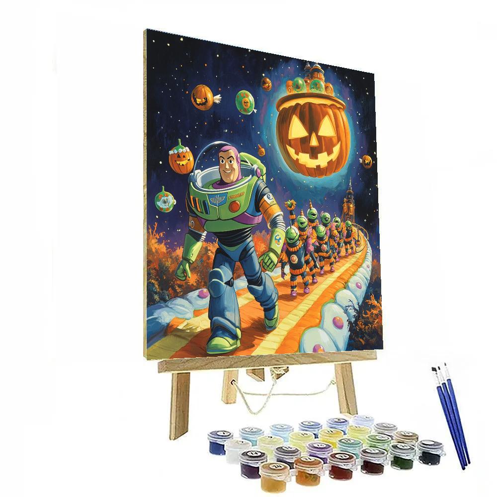 Space Ranger Trick Or Treat Patrol paint by color