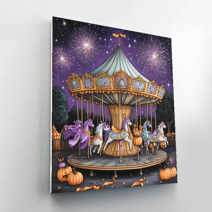 Haunted Carousel Of Enchanted Toys Numbered painting kits