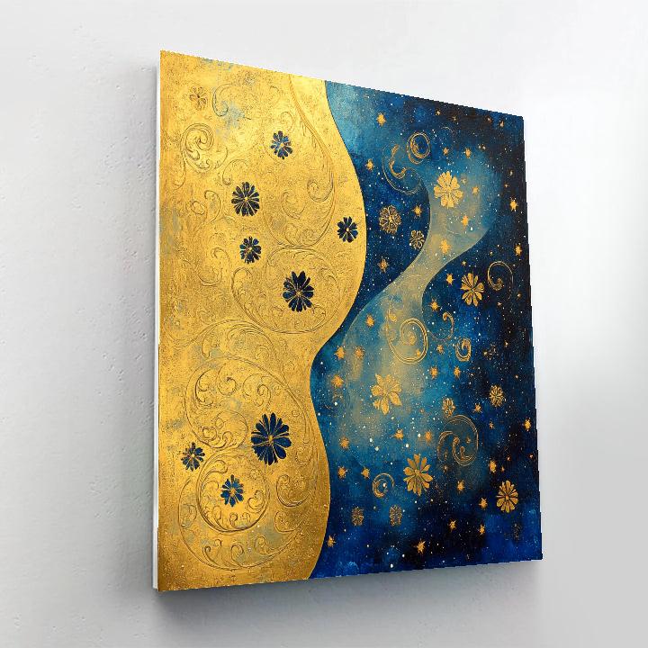 Gustav Klimt Inspired Celestial Harmony painting number kit