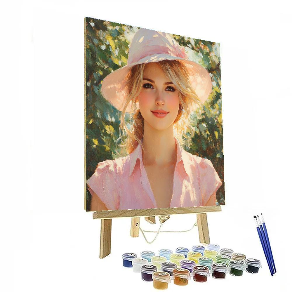 John Singer Sargent Inspired Garden Portrait Paint by numbers art