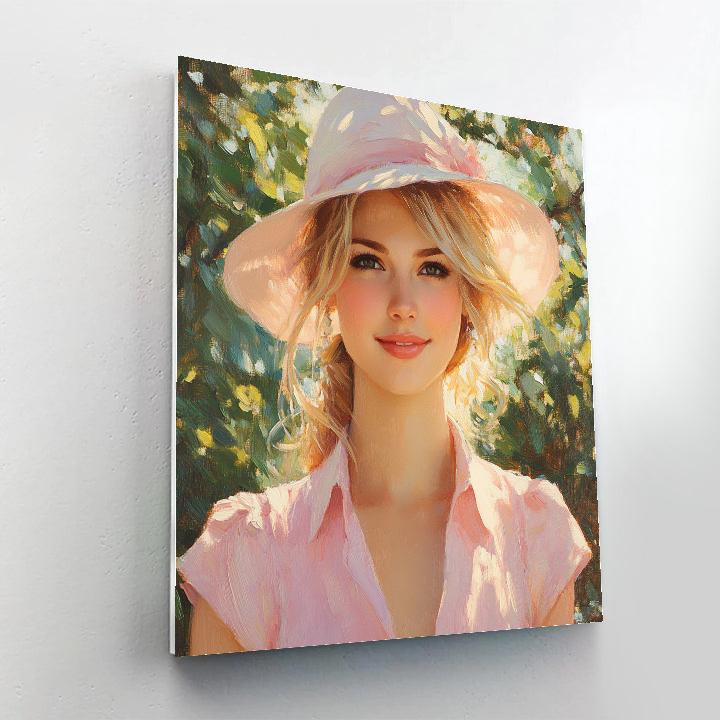 John Singer Sargent Inspired Garden Portrait Paint by numbers art