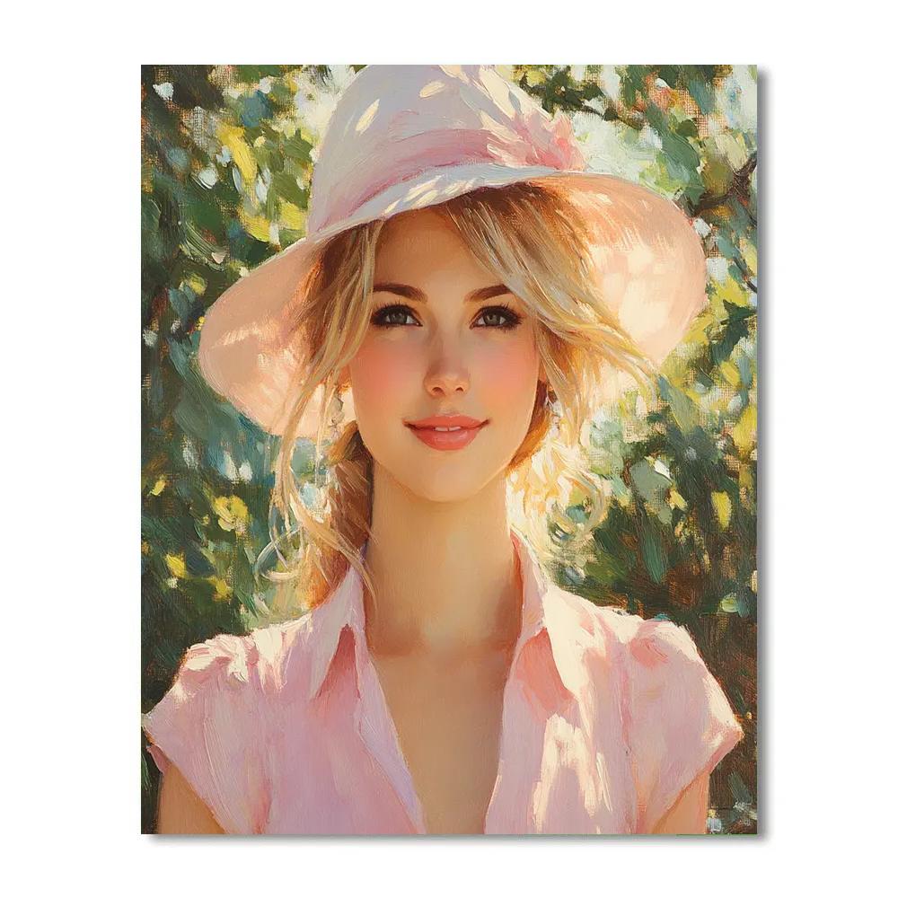John Singer Sargent Inspired Garden Portrait Paint by numbers art