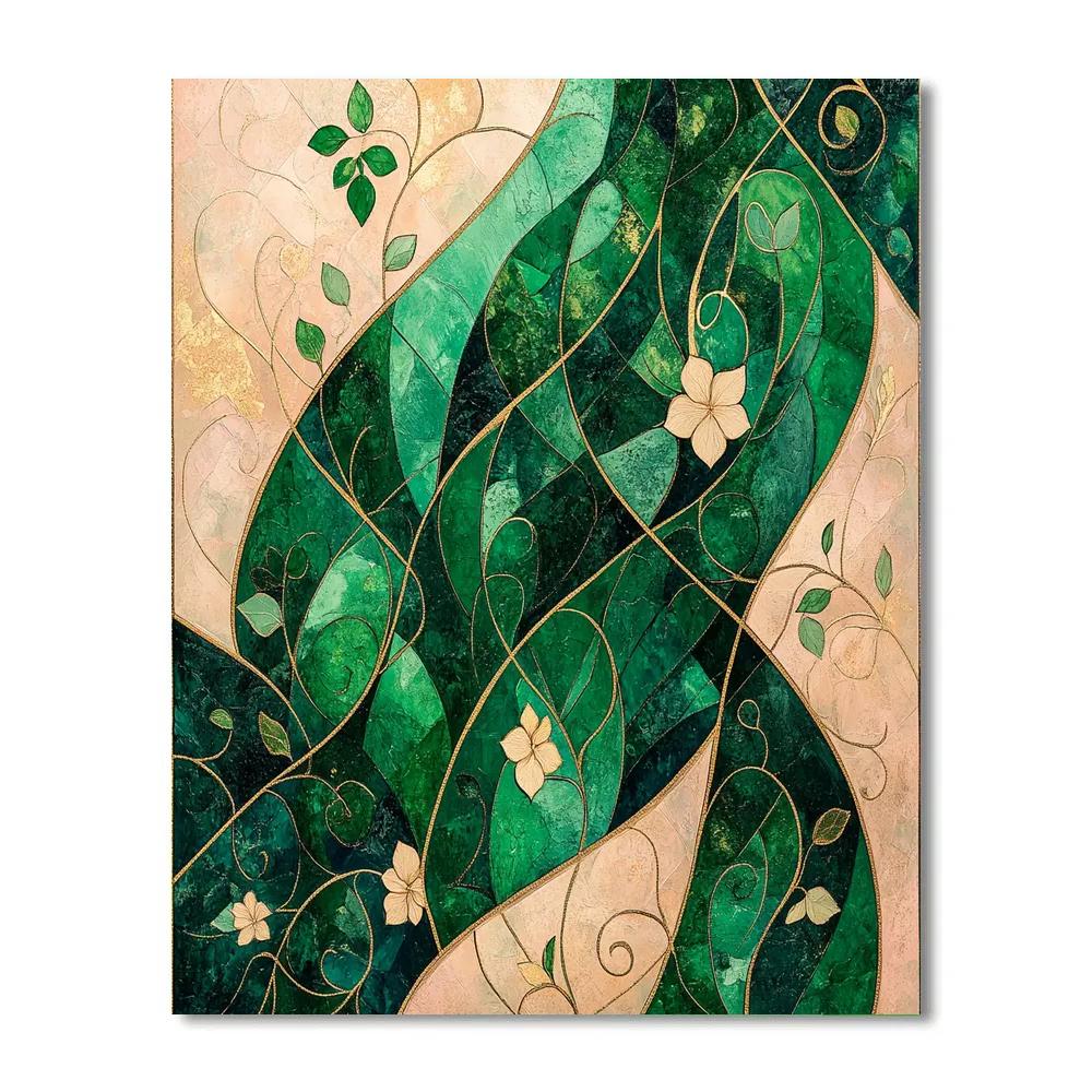 Gustav Klimt Inspired Verdant Whispers Painting by numbers kit