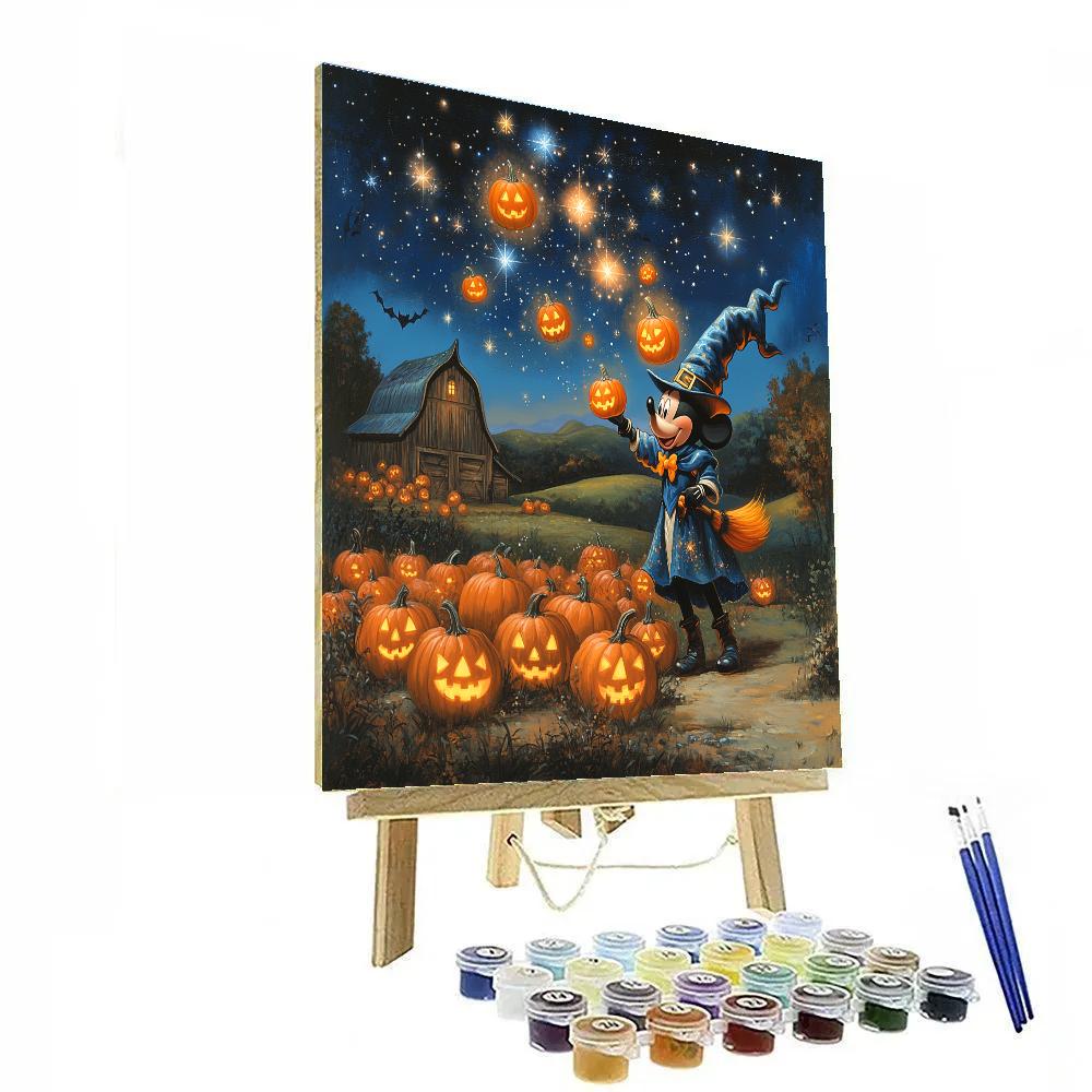 Sorcerer Mickey Starry Spell Night Number painting