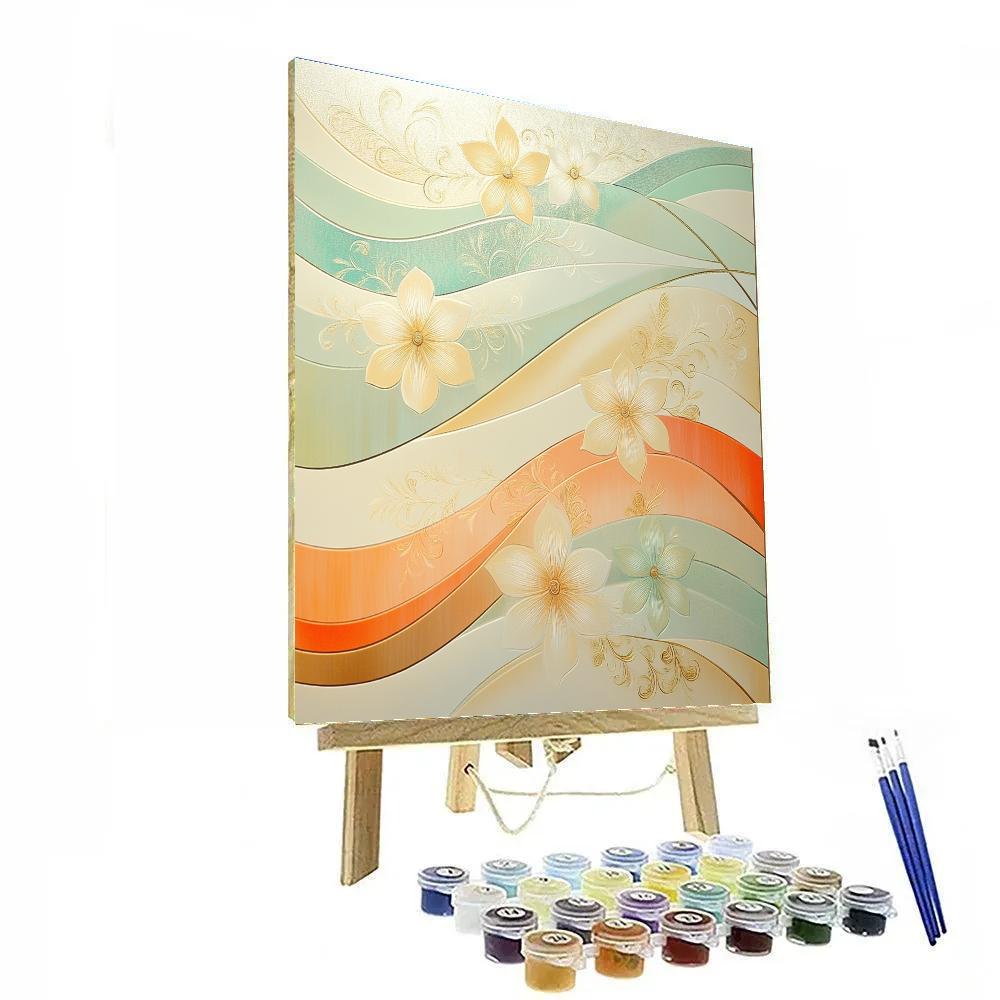 Alphonse Mucha Inspired Aurora Of Petals paint by color