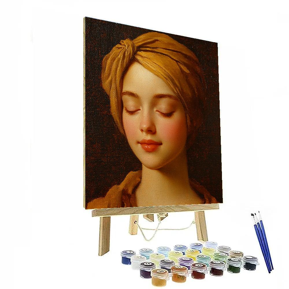 Rembrandt Inspired Intimate Portrait Study painting number kit