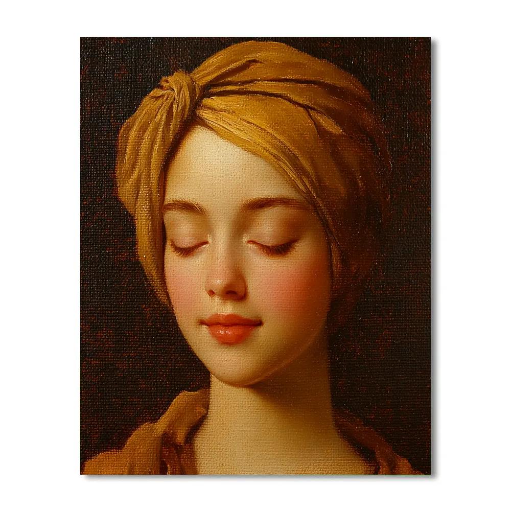 Rembrandt Inspired Intimate Portrait Study painting number kit