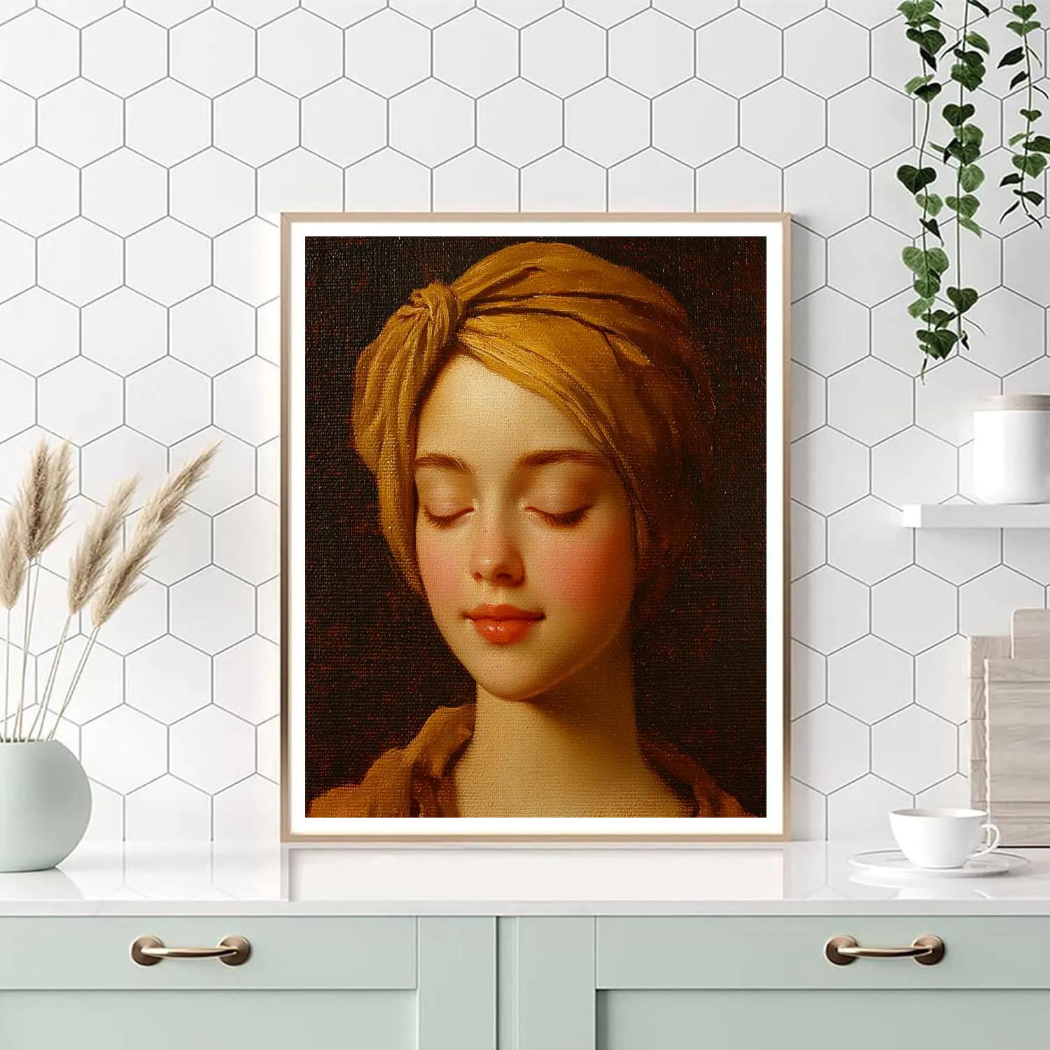 Rembrandt Inspired Intimate Portrait Study painting number kit