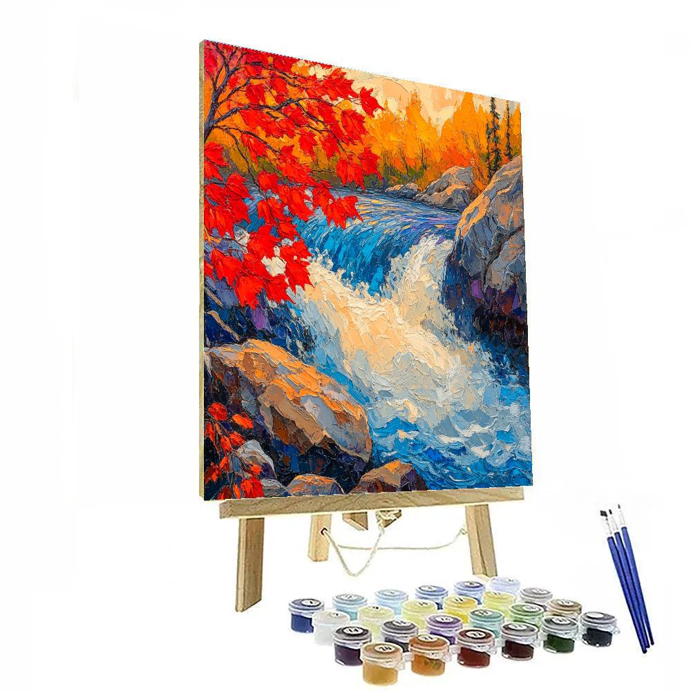 A Y Jackson Inspired Autumn Rapids Symphony Paint by numbers art