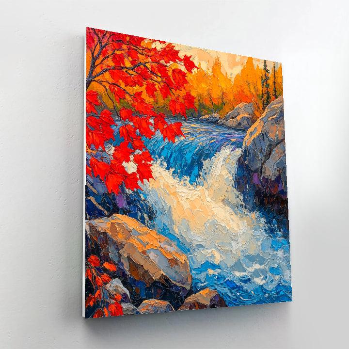 A Y Jackson Inspired Autumn Rapids Symphony Paint by numbers art