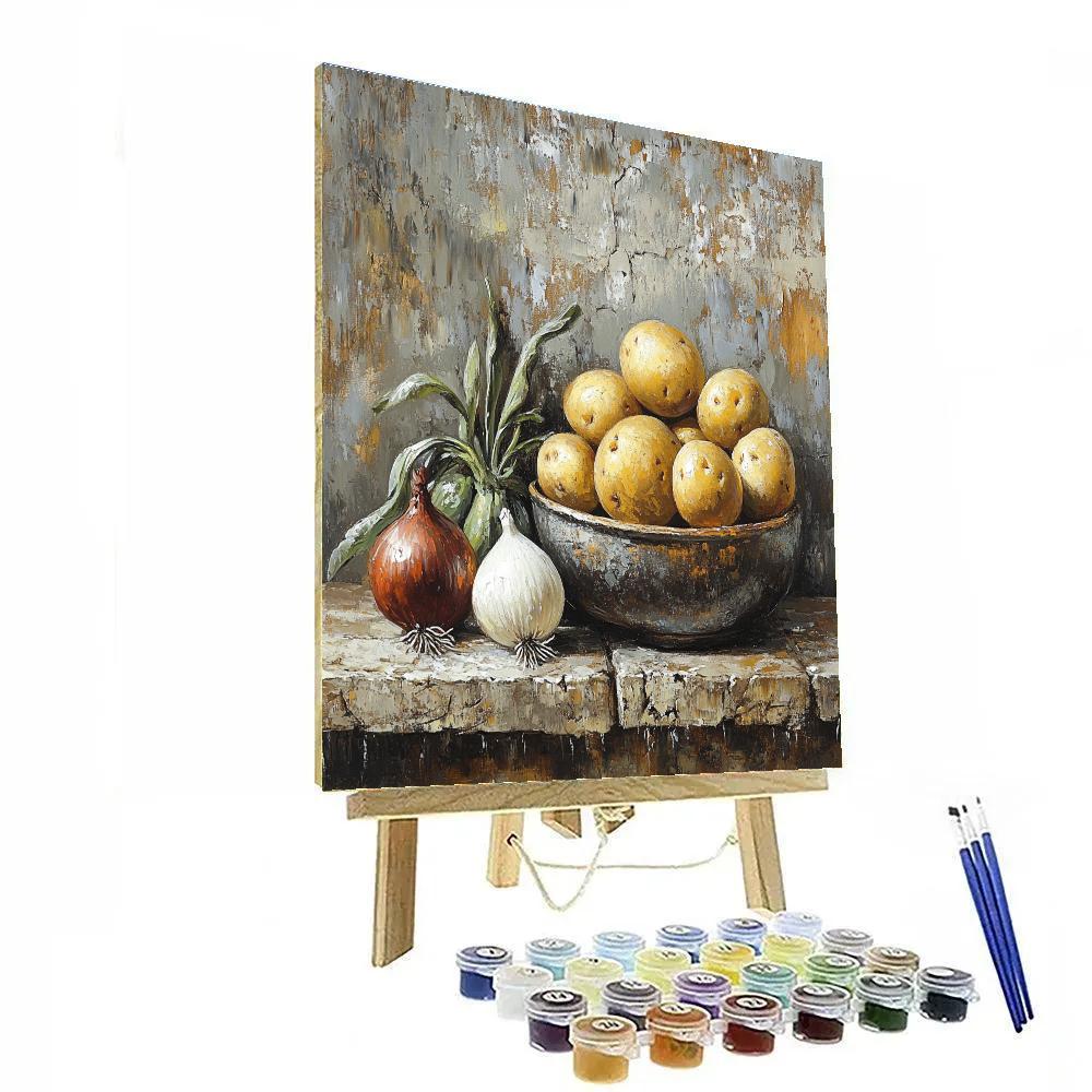 Diego Velázquez Inspired Market Vegetables Composition painting number kit