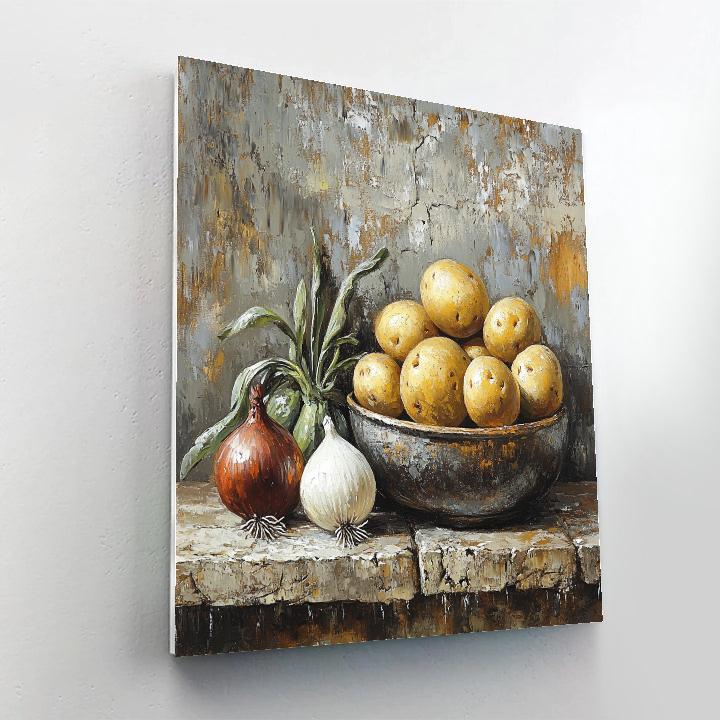 Diego Velázquez Inspired Market Vegetables Composition painting number kit