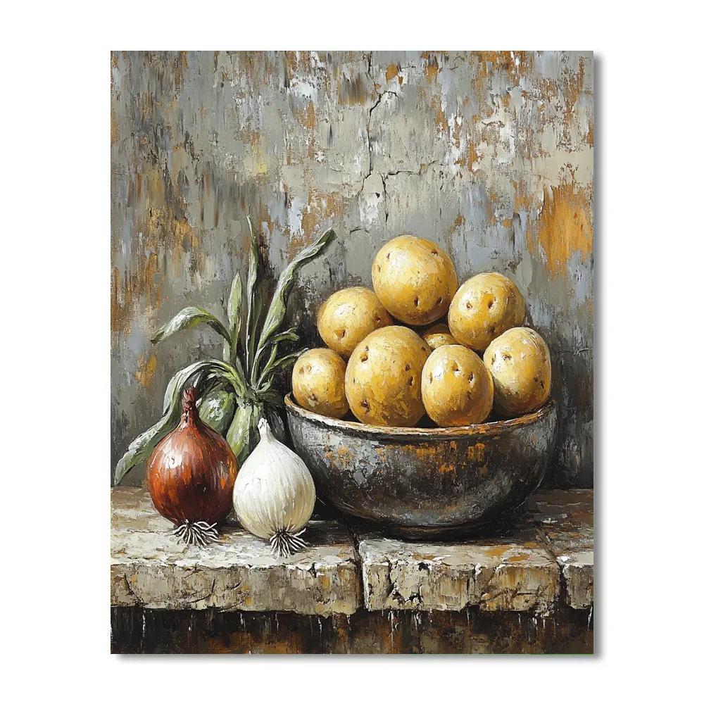 Diego Velázquez Inspired Market Vegetables Composition painting number kit