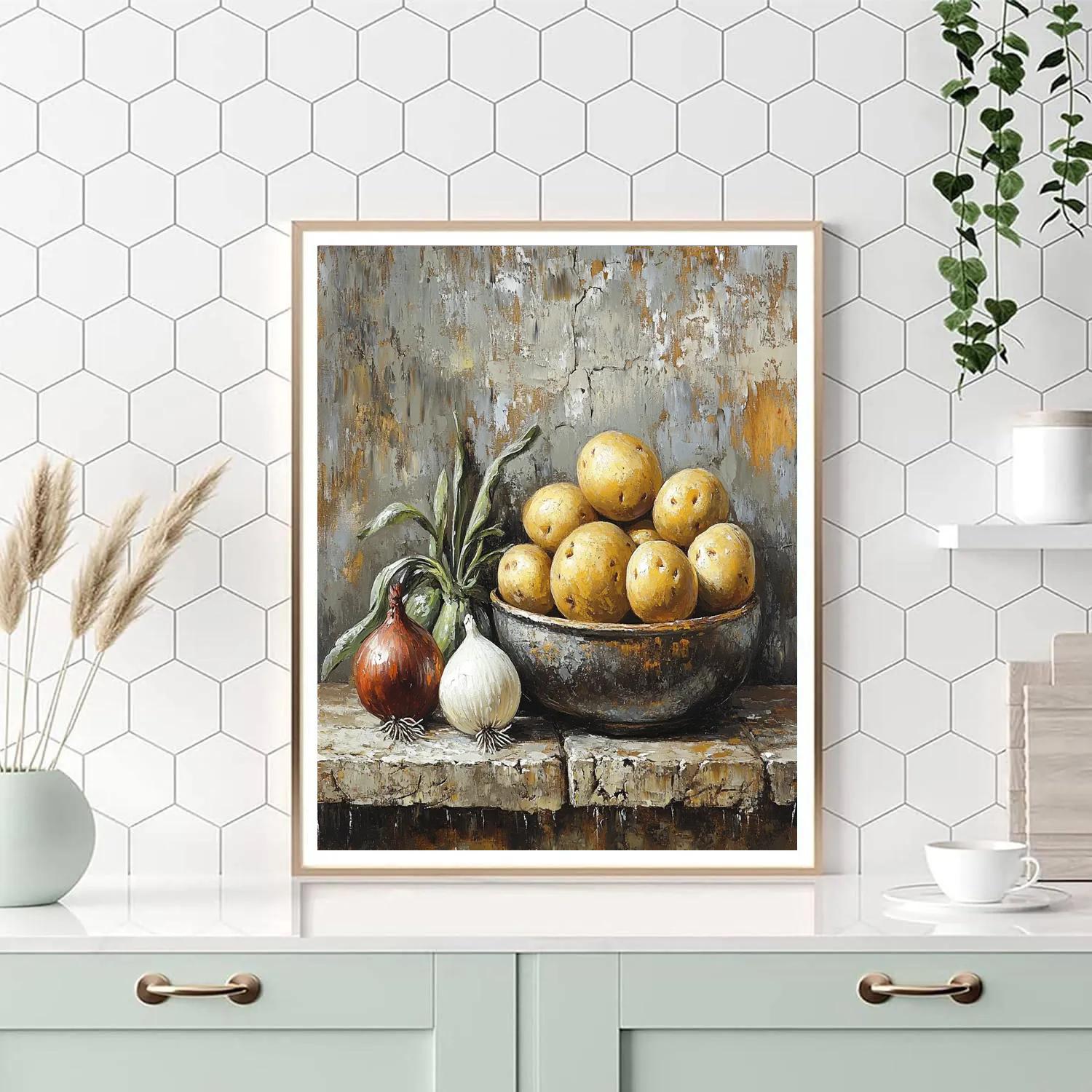 Diego Velázquez Inspired Market Vegetables Composition painting number kit