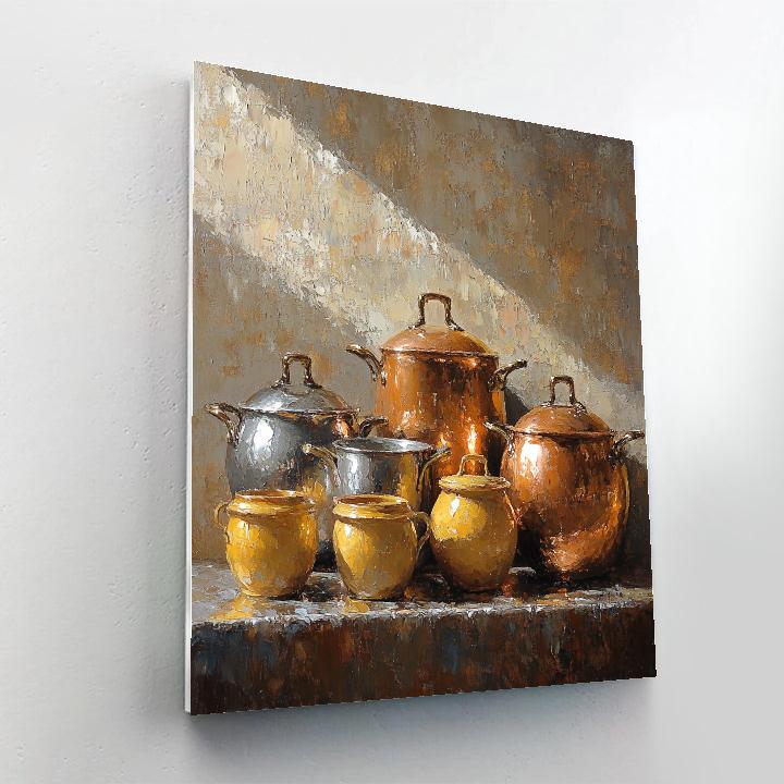 Diego Velázquez Inspired Copper Cookware Ensemble Numbered painting kits