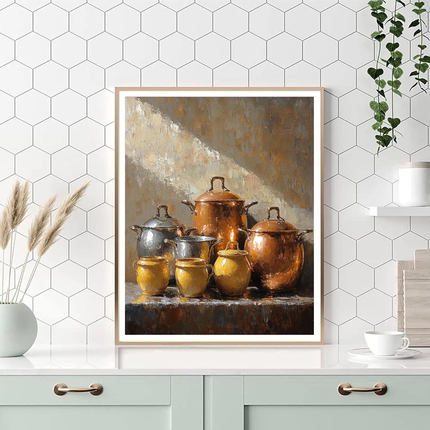 Diego Velázquez Inspired Copper Cookware Ensemble Numbered painting kits
