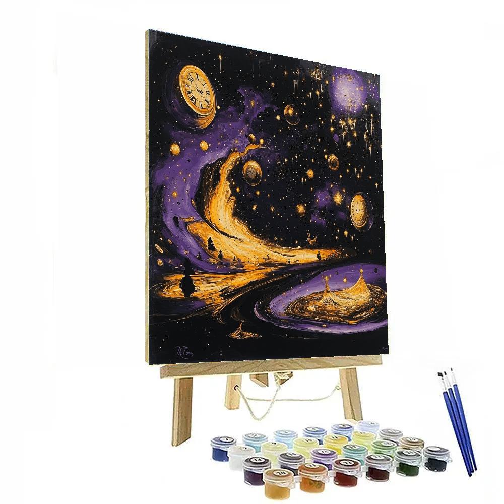 Dali Inspired Surreal Cosmic Dance DIY paint by numbers