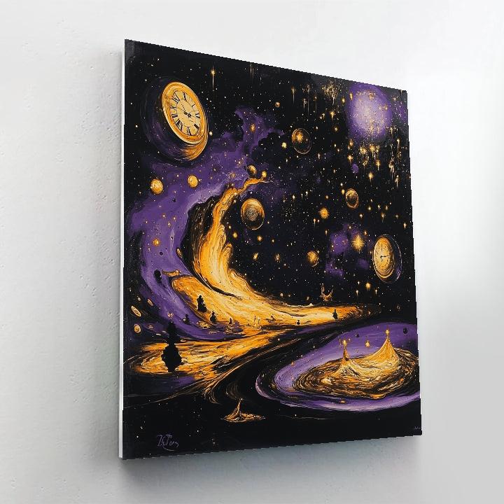 Dali Inspired Surreal Cosmic Dance DIY paint by numbers