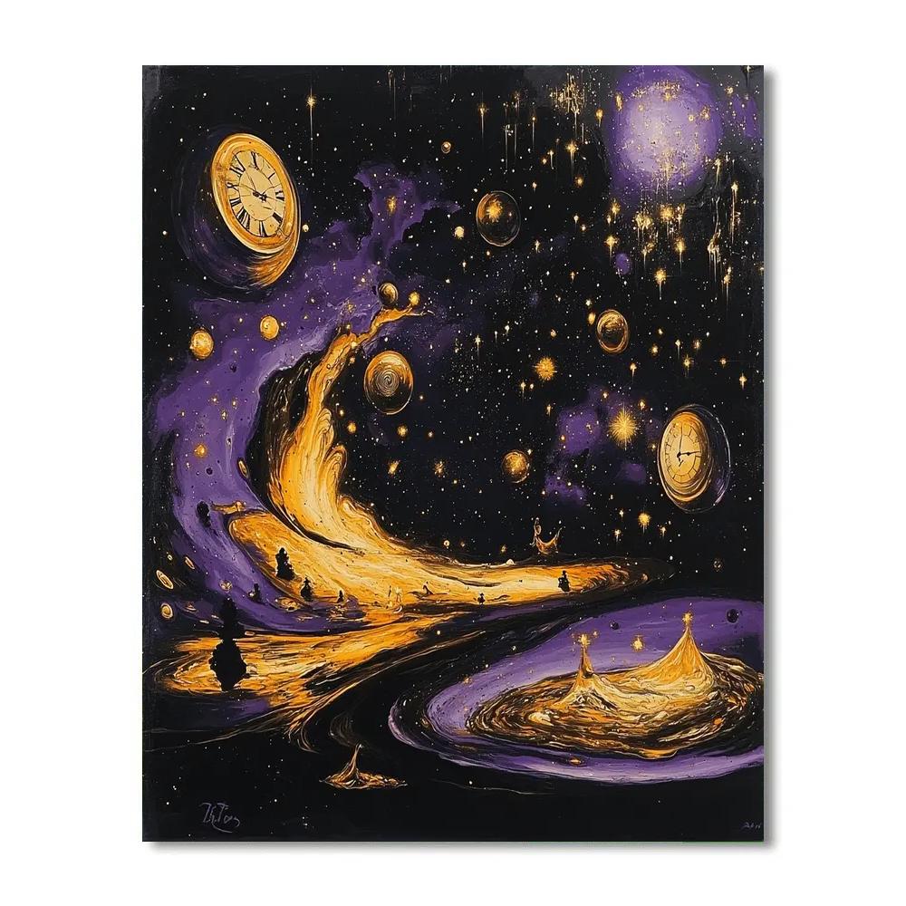 Dali Inspired Surreal Cosmic Dance DIY paint by numbers